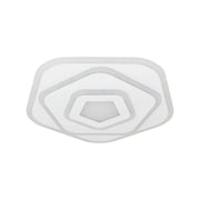 LED chandelier with remote control PENTAGON 59W, Cold/Warm/Neutral light, White