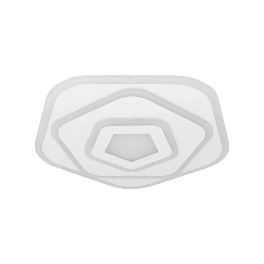 LED chandelier with remote control PENTAGON 59W, Cold/Warm/Neutral light, White