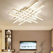 LED chandelier with remote control MORA 160W, 8 Elements, Linear, Cold/Warm/Neutral light, Dimmable, White