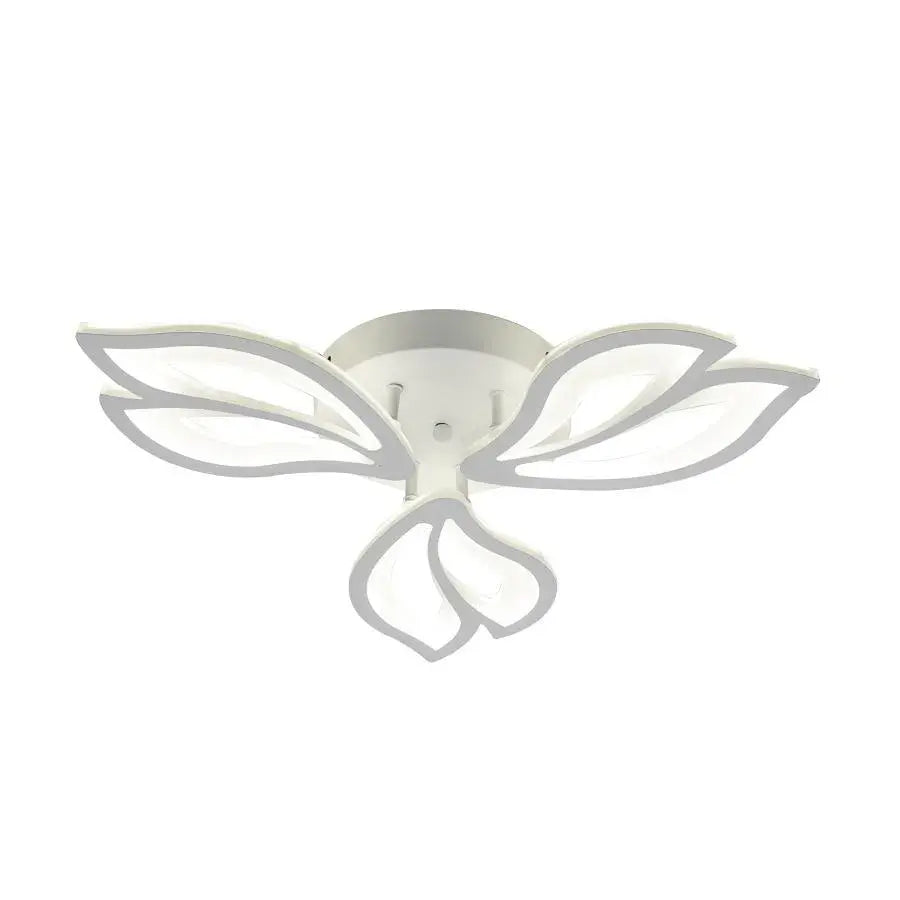 LED chandelier with remote control LILY 44W, 3 Elements, Cold/Warm/Neutral light, Dimmable, White