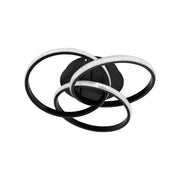 LED chandelier with remote control VECTOR VORTEX 96W, 3 Elements, Cold/Warm/Neutral light, Dimmable, Black