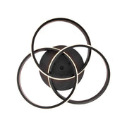 LED chandelier with remote control VECTOR VORTEX 96W, 3 Elements, Cold/Warm/Neutral light, Dimmable, Black