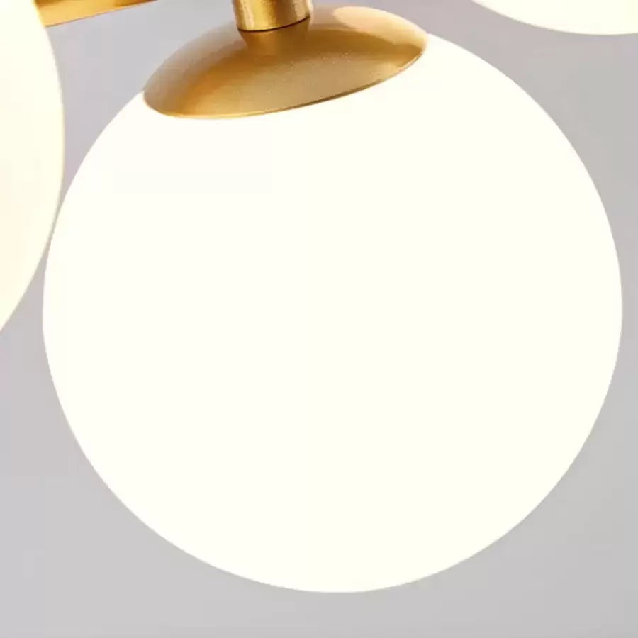 LOFT Pavilion modern bulb chandelier, 7x G9, Gold, Metal, Adjustable height