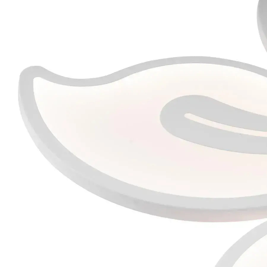 LED chandelier with remote control JASMINE 73W, 5 Petals, Cold/Warm/Neutral light, Dimmable, White