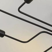 MODERNIST Hexa 6 Chandelier, 6x E27, Black, Modern Design