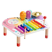 Kidus Percussion Activity Table with Musical Instruments and Xylophone