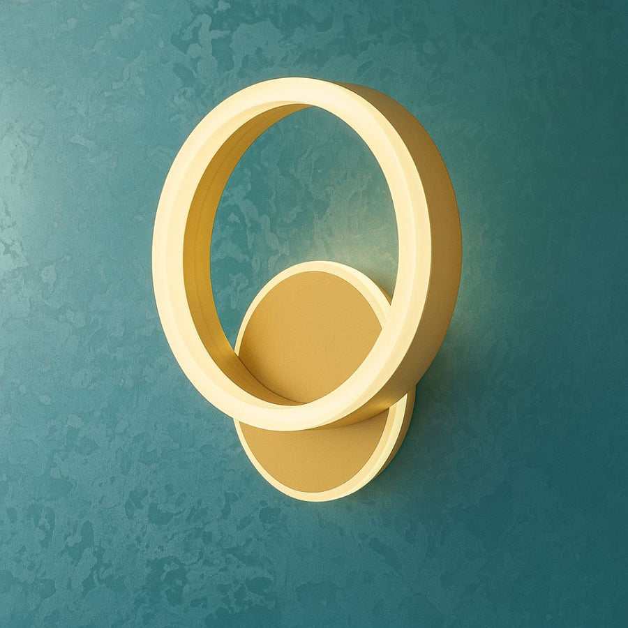 Dario LED wall lamp, 34W, Cold/Warm/Neutral Light, Gold