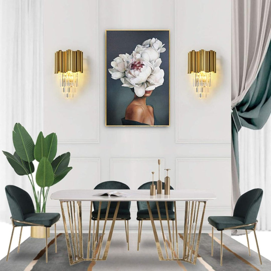 BLOIS Piccolo Crystal Chandelier Light, 2xE14, Gold