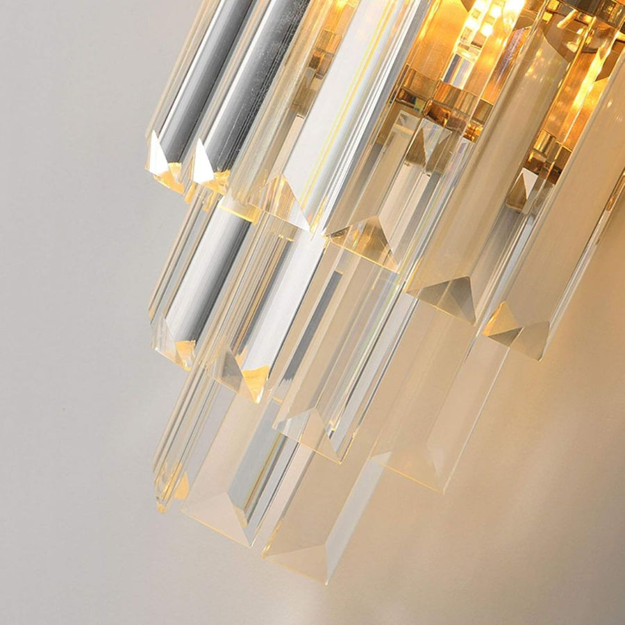 BLOIS Piccolo Crystal Chandelier Light, 2xE14, Gold