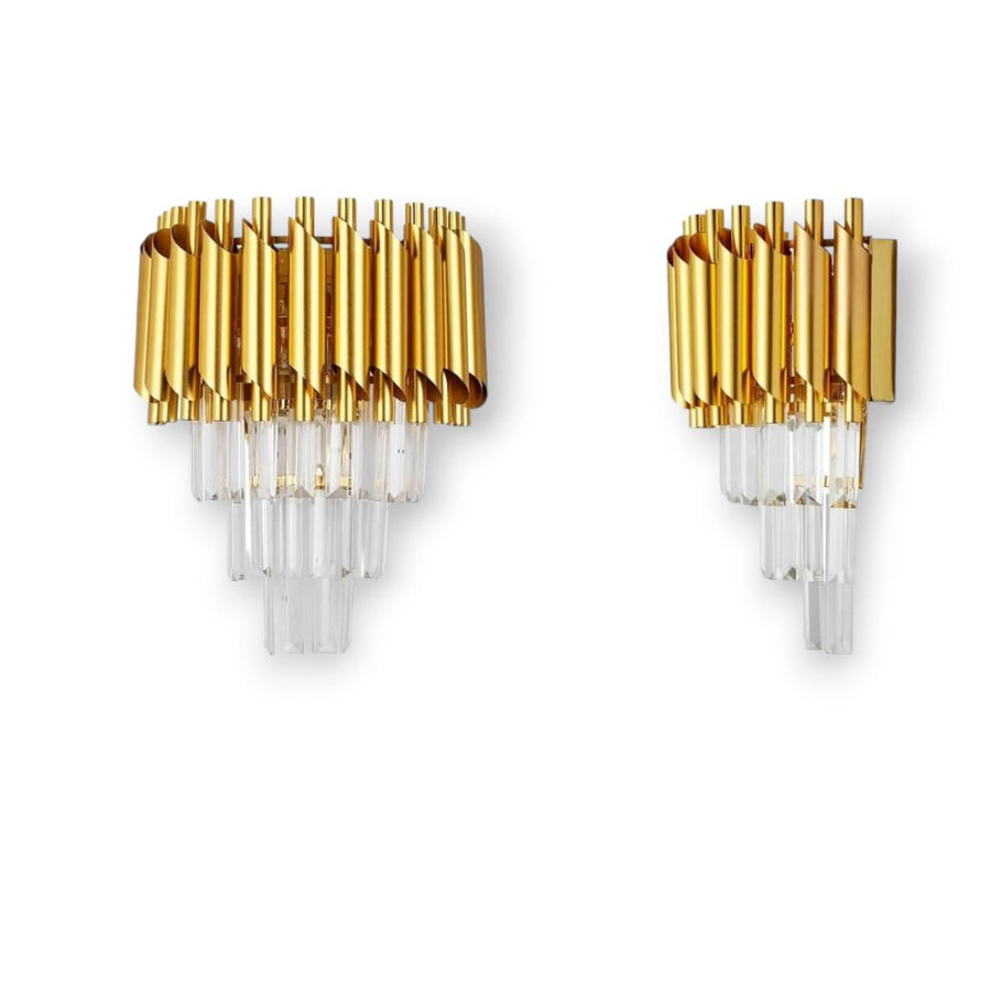 VERSAILLES Piccolo Crystal Chandelier Light, 2xE14, Gold