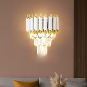VERSAILLES Piccolo Crystal Chandelier Light, 2xE14, White