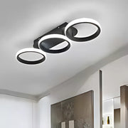 LED LED LED ELIO TSCANO, 24W, 3 circles, cold/hot/neutral light, black black