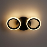 LED LED MARA, 19W, 2 circles, neutral light, black