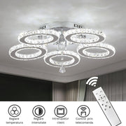 LED Chandelier with Remote Control and Anubis Crystal 61W