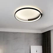 LED chandelier with Letizia remote control, 33W, 1 circle, cold/hot/neutral light, unstable, black