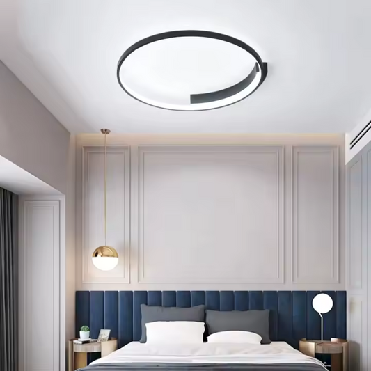 LED chandelier with remote control LETIZIA 33W, Round, Cold/Warm/Neutral light, Dimmable, Black