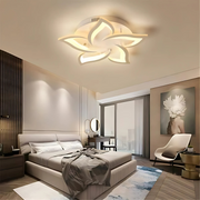 LED chandelier with Lotus remote control, 55W, 5 petals, cold/hot/neutral light, unstable, white