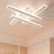 LED chandelier with shawn remote control, linear, 85W, cold/hot/neutral light, unstable, white