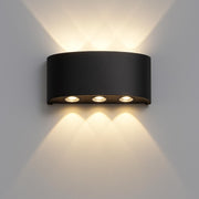 Aplica LED Exterior Ellis, 6W, 6 Surse de lumina, Lumina Calda, Negru