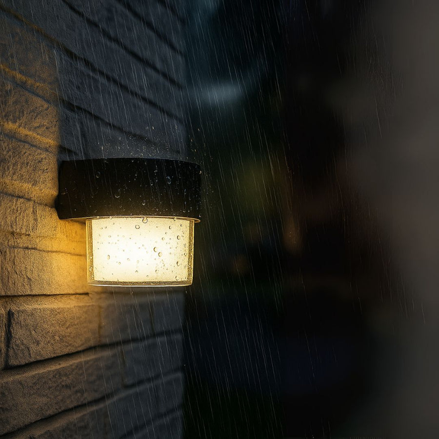 MIRA Outdoor LED Wall Light, 1 Light Source, Warm Light, Black