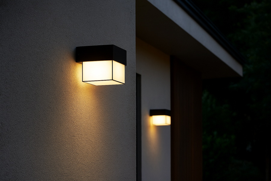 AMIRA Outdoor LED wall light, 1 light source, Warm Light, Black