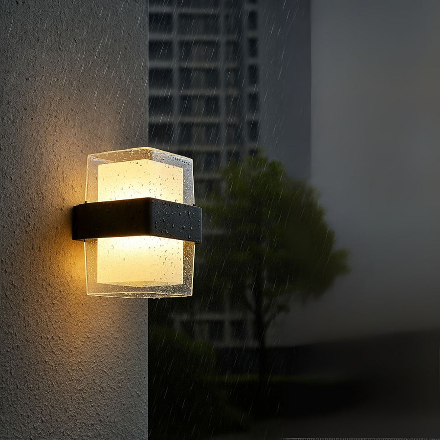 AMIRA Outdoor LED wall lamp, 2 Light Sources, Warm Light, Black