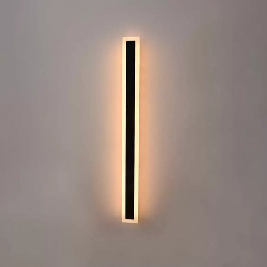 Mack Outdoor LED Wall Light, Length 90cm, 13W, IP65, Metal, Linear, Black