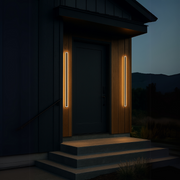 Mack 32W Outdoor LED Wall Lamp Black White