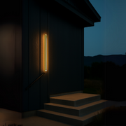 Mack 32W Outdoor LED Wall Lamp Black White