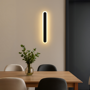 Tian Outdoor LED Wall Lamp, Black