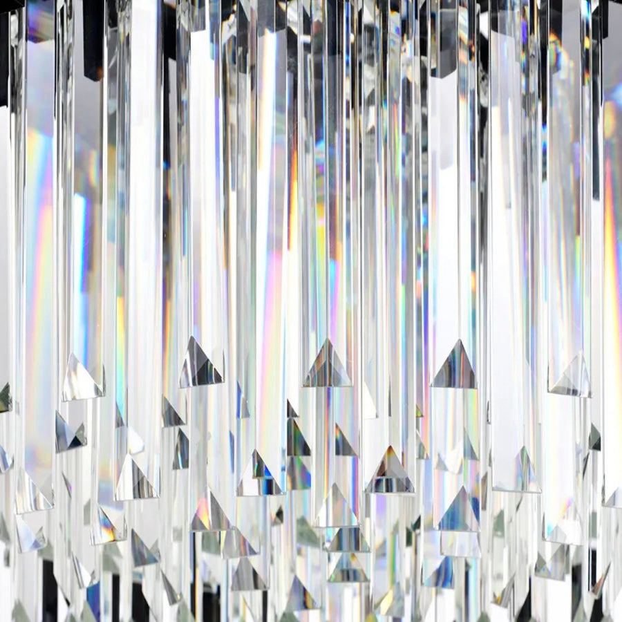 BLOIS Crystal Chandelier 10x E27 Black Gold