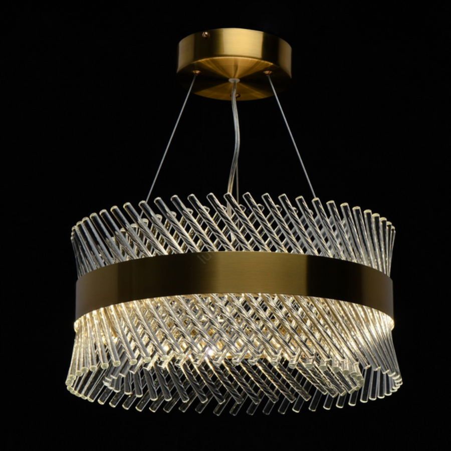 Crystal Chandelier ALHAMBRA Nobile, LED, 53W, Diameter 40cm, Warm/Cold/Neutral Light, Dimmable, Adjustable Height, Gold