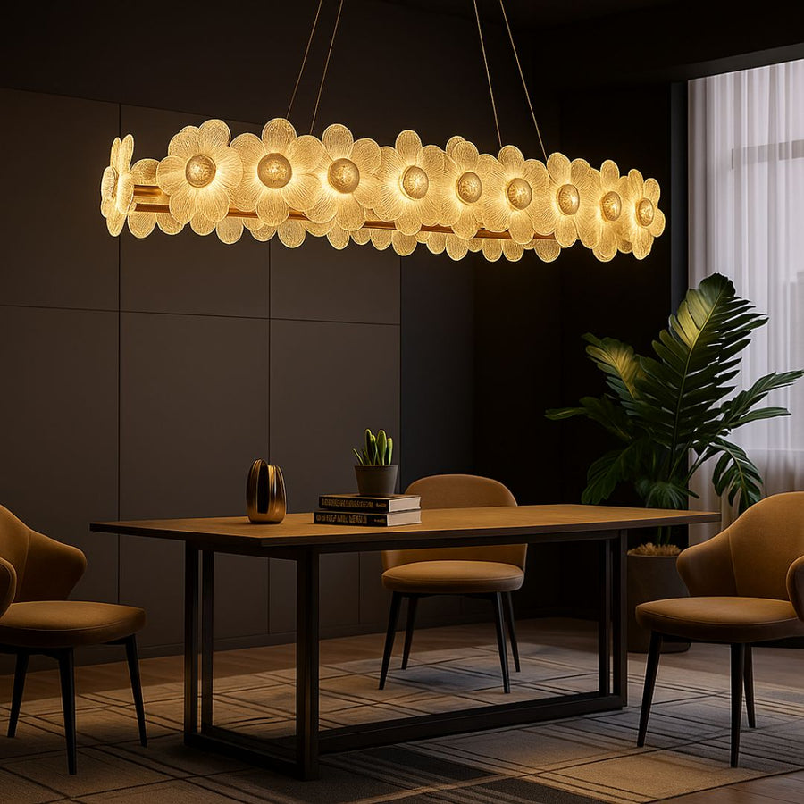 Cadenza Allegro Crystal Chandelier, 20x E14, Adjustable Height, Gold