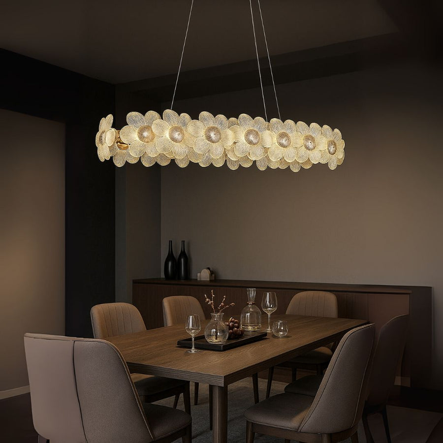 Cadenza Allegro Crystal Chandelier, 20x E14, Adjustable Height, Gold