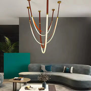 Modern Chandelier, LED, ARIA Largo, 36W, Neutral light, Brown