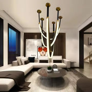 Candelabru Modern, LED, ARIA Largo, 43W, lumina Calda, Negru