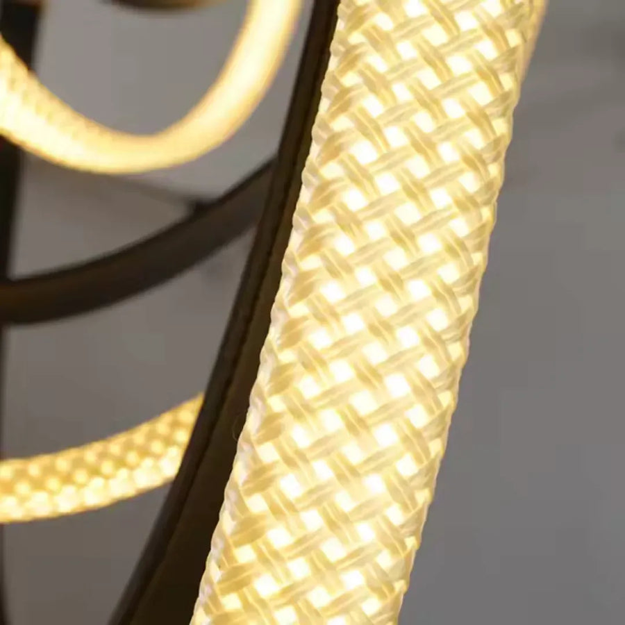 Modern Chandelier, LED, ARIA Largo, 31W, Warm light, Black