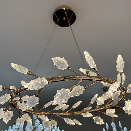 Crystal Chandelier, LED, TOCCATA Largo, 36W, Neutral light, Diameter 60cm, Gold, Adjustable Height