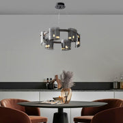 Mathew Crystal Chandelier 6x E14 Black