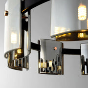 Mathew Crystal Chandelier 9x E14 Black