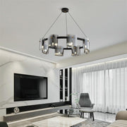 Mathew Crystal Chandelier 9x E14 Black