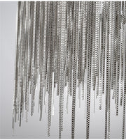 Tobias LED Chandelier with Remote Control, Dimmable, Diameter 50cm, Chrome