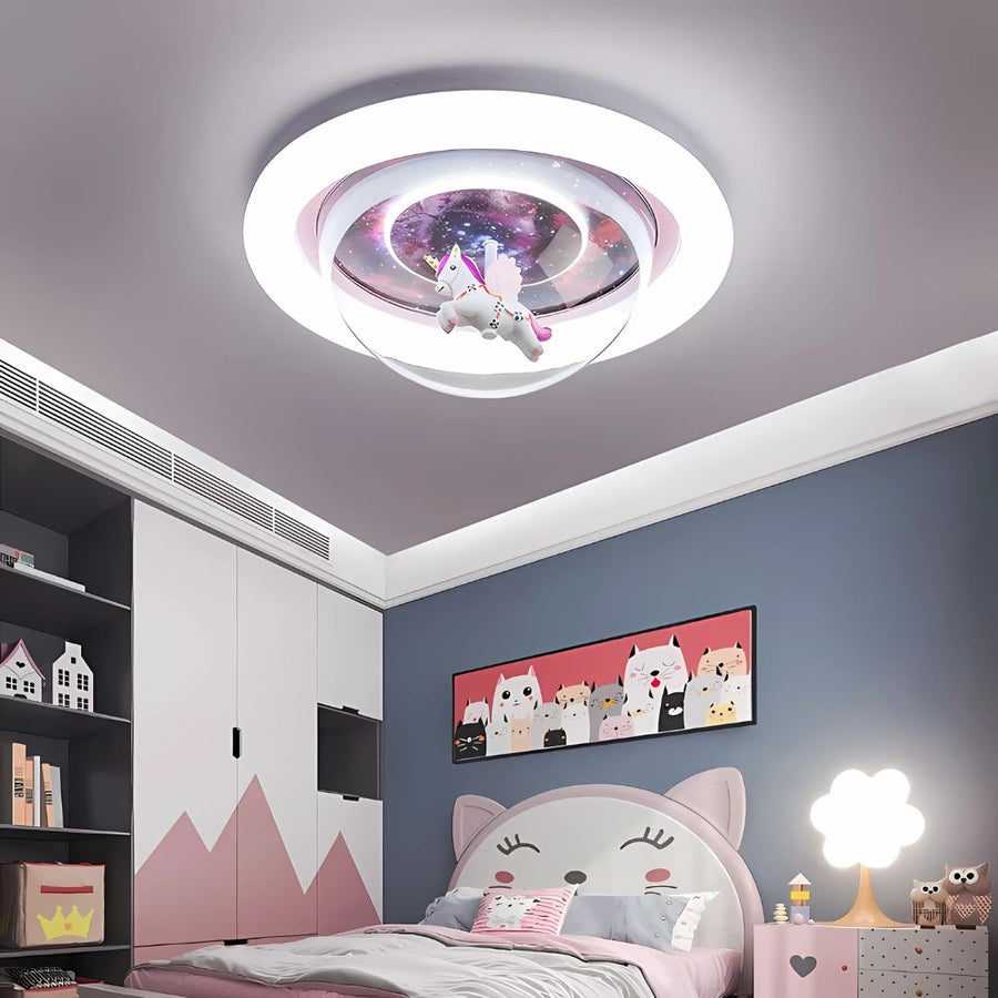 UNICORN LED chandelier, 104W, Cold/Warm/Neutral light, Pink
