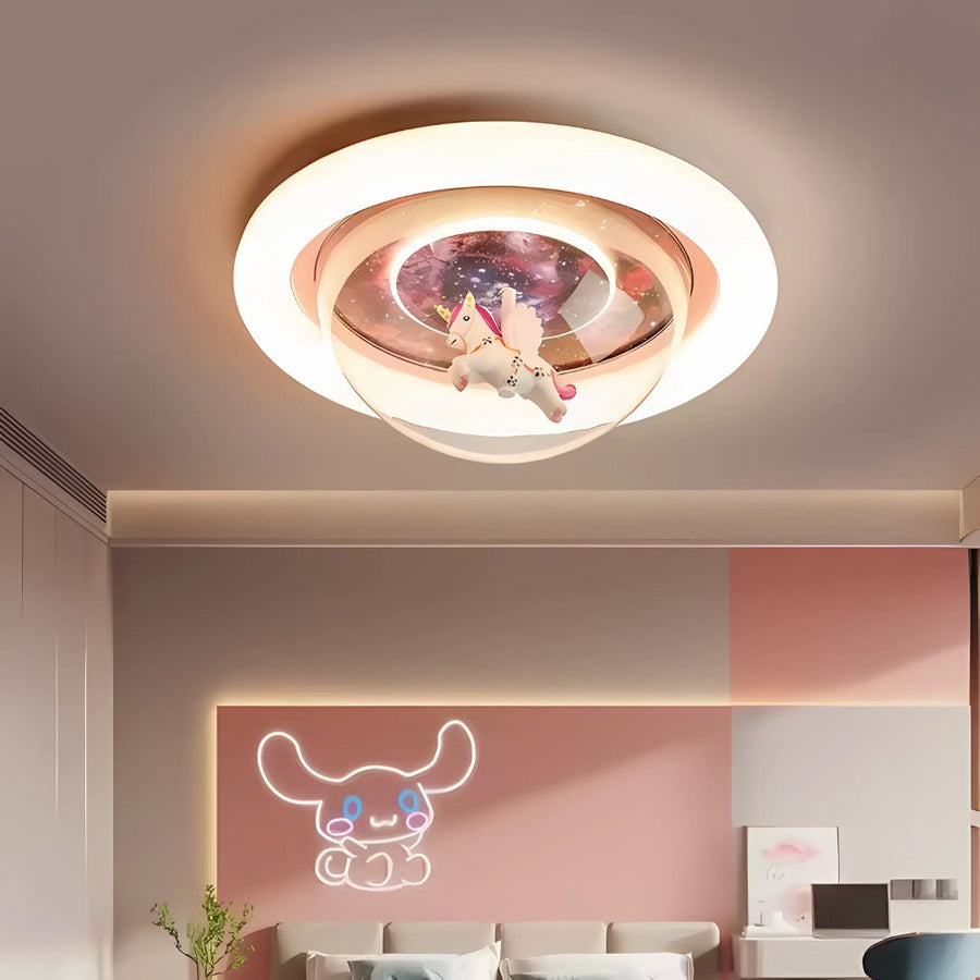 UNICORN LED chandelier, 104W, Cold/Warm/Neutral light, Pink