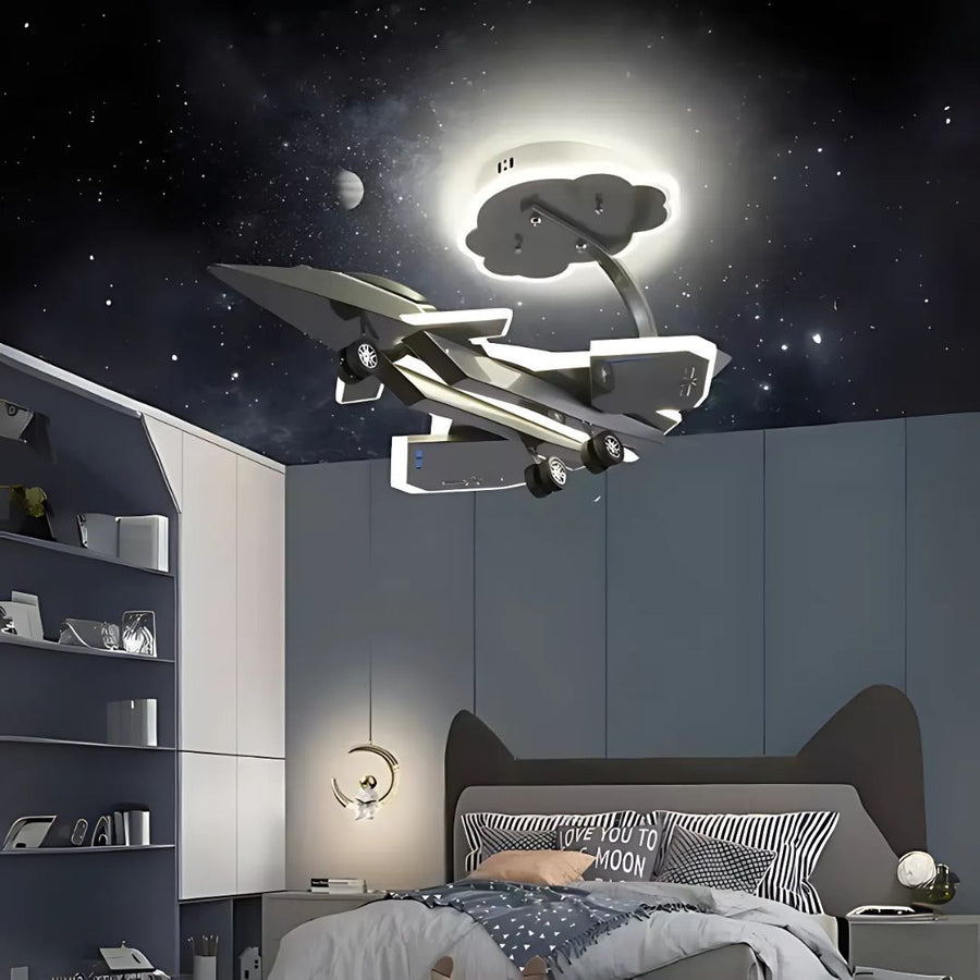 FIGHTER LED chandelier, 100W, Cold/Warm/Neutral light, Silver