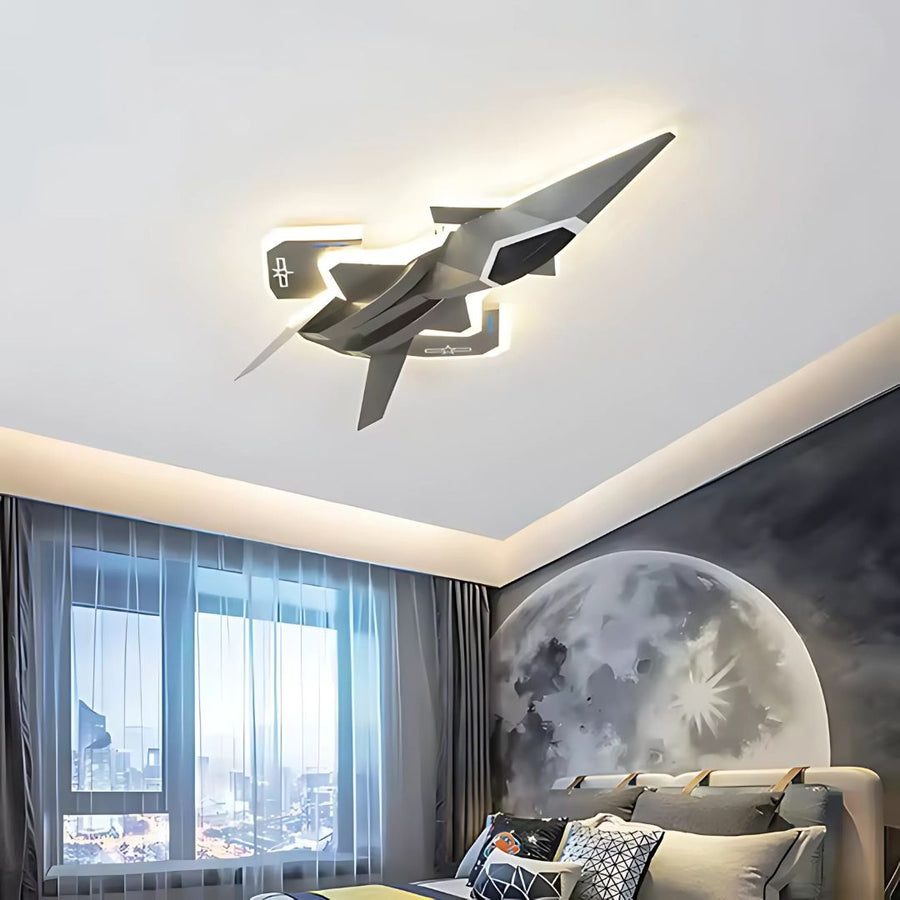 LED FIGHTER chandelier, 101W, Cold/Warm/Neutral light, Silver
