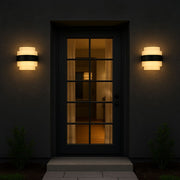 Outdoor Meras LED wall light, 12W, Black, 3000K, Fantas