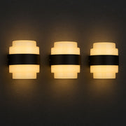 Outdoor Meras LED wall light, 12W, Black, 3000K, Fantas