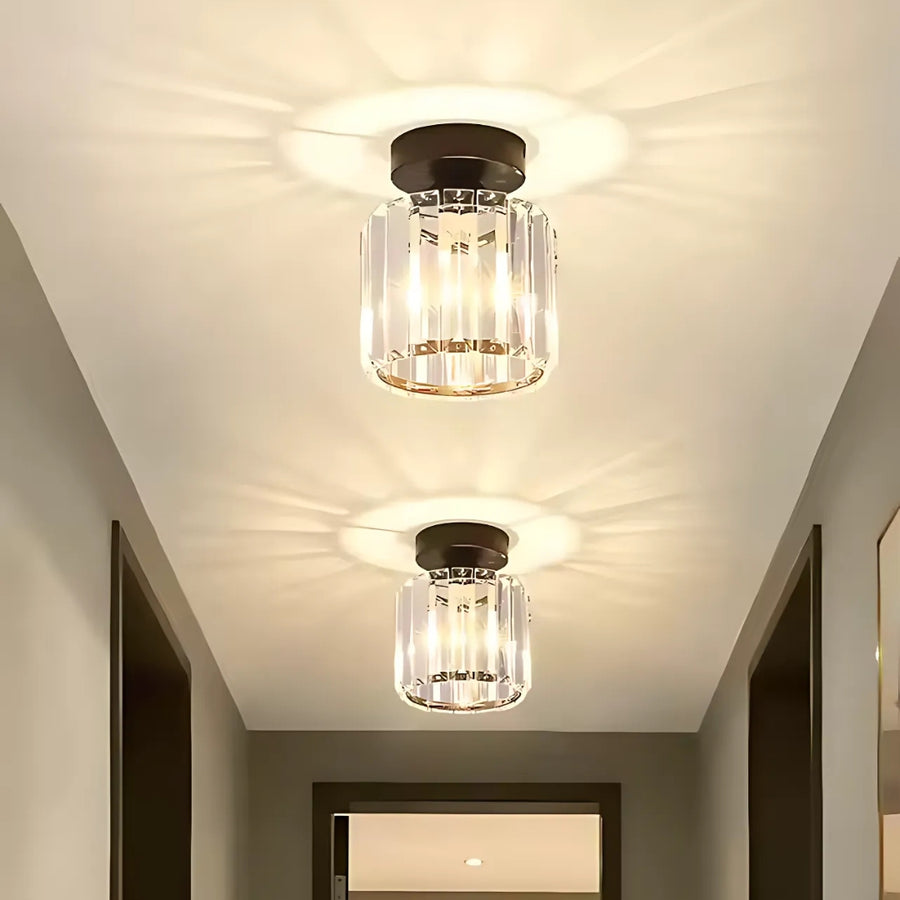 Georgian Chandelier 1x E27 Black