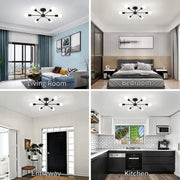 Mikkos Chandelier 6XE27 Black
